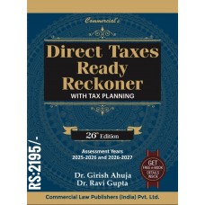 DIRECT TAX READY RECKONER 2025-2026 -PASSED BY FINANCE ACT 2025- Author GIRISH AHUJA /RAVI GUPTA