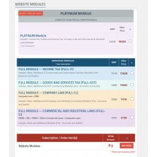 TAXPUBLISHERS-WEBSITE MODULES FOR COMPLETE PLAN FOR ALL PROFESSIONALS-  (INCOME TAX + GST + COMPANY LAW + COMMERCIAL AND INDUSTRIAL LAWS ) FREE ACCOUNTA ND AUDIT - 2025 ONE YEAR SUBSCRIPTION