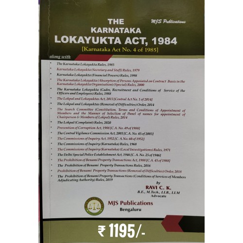 LOKAYUKTA ACT - ( THE KARNATAKA LOKAYUKTA ACT, 1984 ( KARNATAKA ACT NO. 4 OF 1985 ) LOKAYUKTA ACT - ( THE KARNATAKA LOKAYUKTA ACT, 1984 ( KARNATAKA ACT NO. 4 OF 1985 )