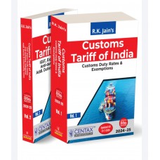 R.K. Jain’s Customs Tariff of India | 2024-25