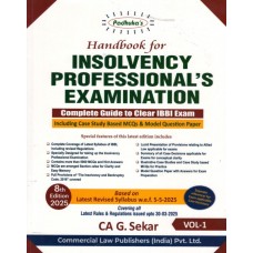 INSOLVENCY PROFESSIONALS EXAMINATION -COMPLETE GUIDE TO CLEAR IBBI EXAM 8th EDITION 2025 - BY G SEKAR