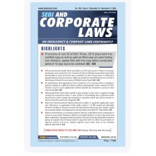 SEBI & Corporate Laws -PRINT JOURNAL 2025 (Fortnightly) Taxmann Publications