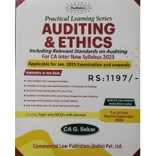CA INTER-AUDITING & ETHICS  BY G SEKAR -NEW SYLLABUS JAN 2025 EXAM ONWARDS