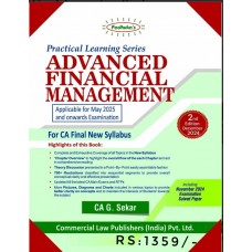 CA Final Padhuka Advanced Financial Management G. Sekar May 2025 Exam