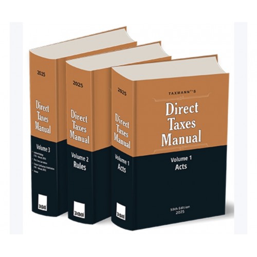 TAXMANN DIRECT TAX MANUAL SET OF 3 VOLUNES -FINANCE ACT 2025 TAXMANN DIRECT TAX MANUAL SET OF 3 VOLUNES -FINANCE ACT 2025