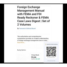 FEMA MANUAL & FDI READY RECKONER  & CASE LAW DIGEST VIRTUAL BOOK BY TAXMANN