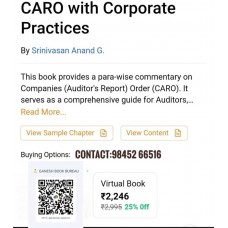 CARO WITH CORPORATE PRACTICES| VIRTUAL BOOK