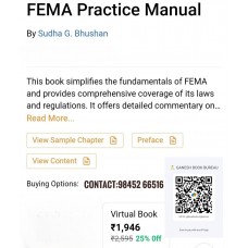 VIRTUAL BOOK-E BOOK- FEMA PRACTICE MANUAL BY TAXMANN PUBLICATION 2024