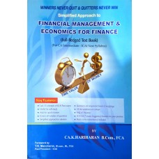 SIMPLIFIED APPROACH TO FINANCIAL MANAGEMENT & ECONOMICS FOR FINANCE  BY CA K HARIHARAN