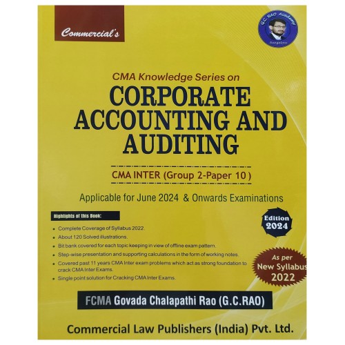 CMA INTER PAPER 10-CORPORATE ACCOUNTING AND AUDITING CMA INTER PAPER 10-CORPORATE ACCOUNTING AND AUDITING