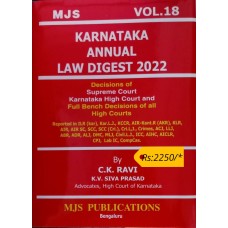 KARNATAKA ANNUAL LAW DIGEST 2022- VOL 18