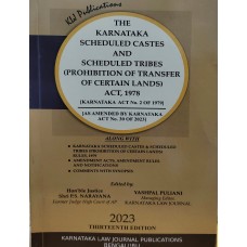 KARNATAKA SCHEDULED CASTES AND SCHEDULED TRIBES )PROHIBITION OF TRANSFER OF CERTAIN LANDS) ACT, 1978 ( AS AMENDED Y KARNATAKA ACT NO.30 OF 2023)