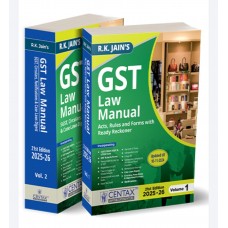 GST LAW MANUAL RK JAIN -21st edition 2024