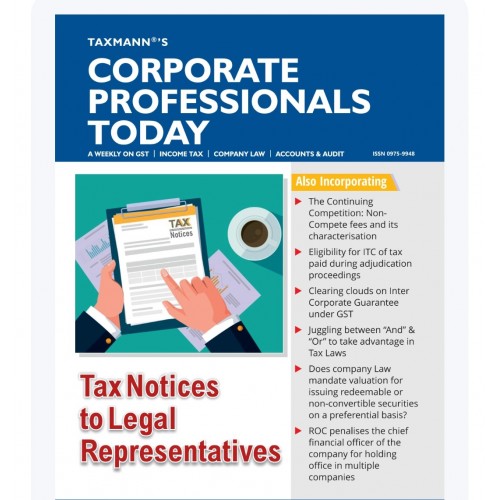 Virtual Journal | Corporate Professionals Today 2025 Taxmann Publications Virtual Journal | Corporate Professionals Today 2025 Taxmann Publications