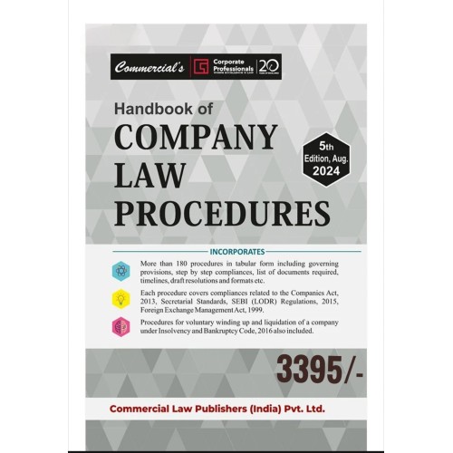 COMPANY LAW PROCEDURES BY CORPORATE PROFESSIONALS : 5TH EDITION AUG 2024 COMPANY LAW PROCEDURES BY CORPORATE PROFESSIONALS : 5TH EDITION AUG 2024