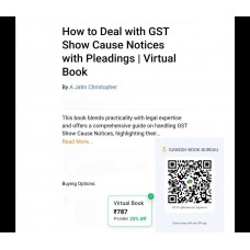 HOW TO DEAL WITH GST SHOW CAUSE NOTICES WITH PLEADINGS -VIRTUALBOOK