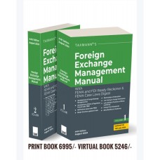 Foreign Exchange Management Manual with FEMA and FDI Ready Reckoner & FEMA Case Laws Digest | Set of 2 Volumes-2024