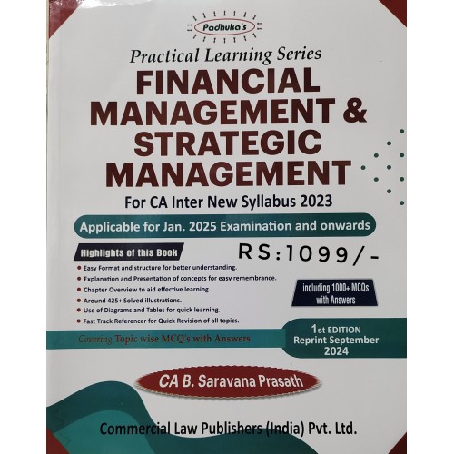 CA INTER -FINANCIAL MANAGEMENT & STRATEGIC MANAGEMENT BY CA B SARAVANA PRASATH CA INTER -FINANCIAL MANAGEMENT & STRATEGIC MANAGEMENT BY CA B SARAVANA PRASATH