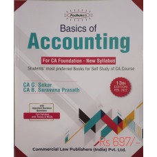 BASIC OF ACCOUNTING FOR NEW SYLLABUS 2022:CA FOUNDATION : BY CA G SEKHAR 