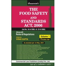 FOOD SAFETY AND STANDARDS ACT, 2006 Along with Rules & Regulations in 2 volumes 