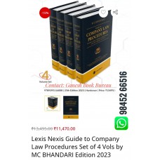 COMPANY LAW PROCEDURES BY MC BANDARI LATEST EDITION 2023 IN 4 VOLUMES