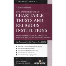 LAW AND PROCEDURE ON CHARITABLE TRUSTS AND RELIGIOUS INSTITUTIONS-As amended by the Finance, 2023- BY S.rajaratnam