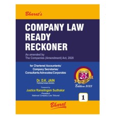 COMPANY LAW READY RECKONER-BY D K JAIN- BHARAT LAW HOUSE-25th edition-2023 IN 2 VOLUMES