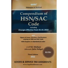 COMPENDIUM OF HSN /SAC CODE Including Change Effective from 1-1-2022 