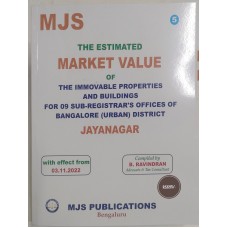 MARKET VALU OF IMMOVABLE PROPERTIES AND BUILDINGS RATES SUB REGISTARS OFFICE JAYANAGAR AREAS -with effect from 03-11-2022