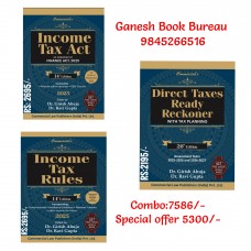 COMBO: INCOME TAX ACT 2025+ INCOME TAX RULES 2025+ DIRECT TAX READY RECKONER 2025  PASSED BY FINANCE ACT 2025BY GIRISH AHUJA AND RAVI GUPTA