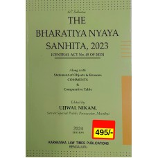 BHARATIYA NYAYA SANHITA, 2023 -BY UJJWAL NIKAM-KLJ PUBLICATIONS