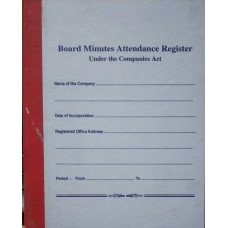 BOARD MINUTES ATTENDANCE REGISTER UNDER THE COMPANIES ACT 