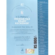 INCOME TAX RECKONER VG METHA  As Amended By -Finance act 2025