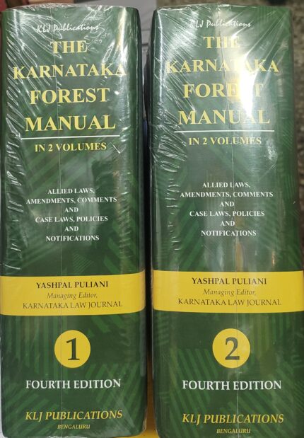 KARNATAKA FOREST MANUAL IN 2 VOLUMES