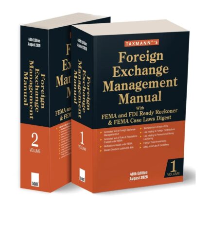 FEMA MANUAL -TAXMANN IN 2 VOLUMES -UPDATED EDITION AUG 2026